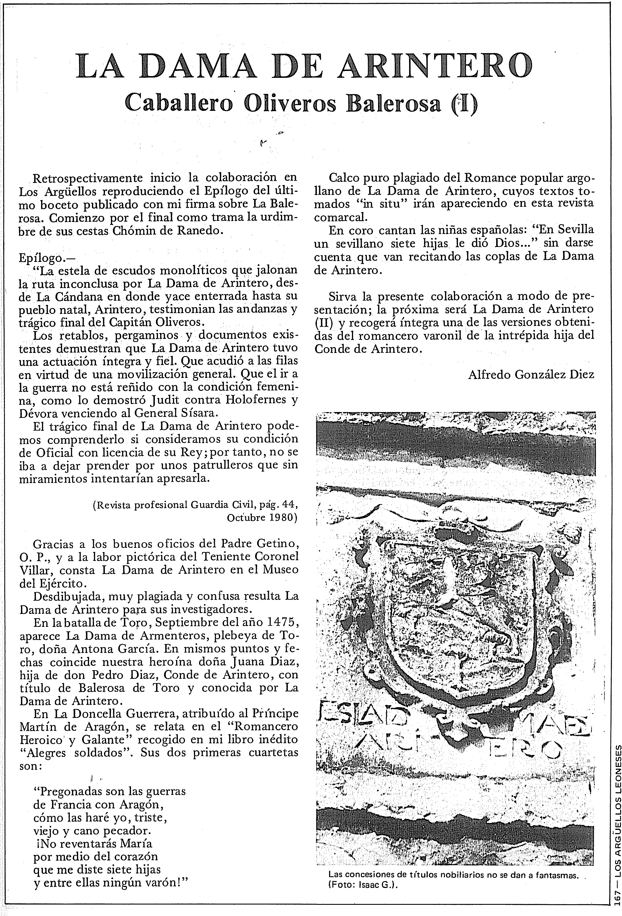 Artículo La Dama de Arintero